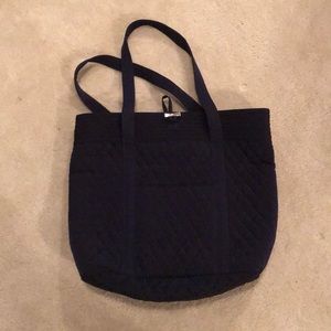 Vera Bradley navy quilted tote
